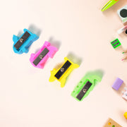 Plastic Small Cute Pencil Sharpener (1 Pc  Mix Design  Color) thumbnail 2