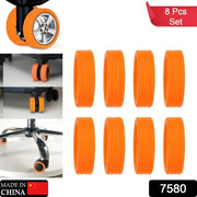 Luggage Wheel Covers 8  4 Pcs Luggage Wheel Covers For Suitcase Reduce Noise For Travel Luggage Suitcase Silicone Suitcase Wheels Cover For Protect Suitcase Wheels (8 Pcs  4 Pc Set) thumbnail 7