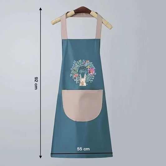 Multipurpose Kitchen Cooking Apron With Front Pocket (1 Pc)