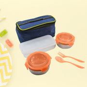 Airtight  Leak Proof Stainless Steel Container Multi Compartment Lunch Box Carry To All Type Lunch In Lunch Box  Premium Quality Lunch Box Ideal For Office  School Kids  Travelling Ideal (3 Different Lunch Box) thumbnail 4