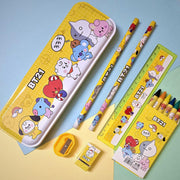 3294 Stationery Kit For Kids - Stationery Set Includes Metal Pencil Box Sharpener Pencil And Eraser Set School Supply Set Birthday Return Gift For Kids Boys Girls (12 Pc Set) thumbnail 2