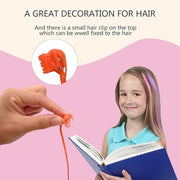 Kids Hair Braid Extensions with Clips | Fun Party Hair Accessories Pack of 6 (Color may vary) thumbnail 4