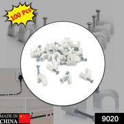 9020 100 Pc 6 Mm Cable Clip Used In All Kinds Of Wires To Make Them Stuck And Holded In Walls Etc. thumbnail 7