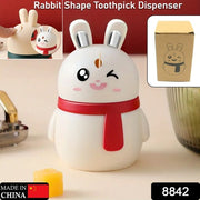 8842 Rabbit Shape Toothpick Dispenser Pressing Small Size Accessory Durable Red  Home  Garden  Kitchen Dining  Bar  Kitchen Storage  Organization  Racks  Holders Dining Room Table Decoration (1 Pc ) thumbnail 7