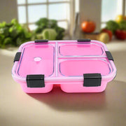 Plastic 3 Compartment Insulated Lunch Box Lunch Box (1 Pc) thumbnail 5