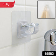 Self-adhesive Transparent Wall Hook Holder Clip (1 Pc) thumbnail 7