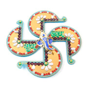 Golden Swastik Shubh Labh Wall Hanging With Ganesh Idol (1 Pc) thumbnail 1
