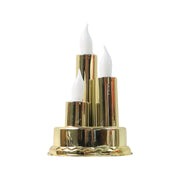 Led Flameless Candle Lamp With Triple Candle Design (1 Pc) thumbnail 1
