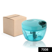 7008 Manual Stainless Steel Blades Compact Hand Held Vegetable Chopperslicer (Brown Package Box) thumbnail 7