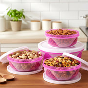 Apple Set Of 3 Plastic Storage Containers (1 Pc) thumbnail 2