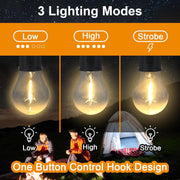 12658 Rechargeable Camping Lights For Tents Led Camping Tent Lantern 3 Lighting Modes Tent Lamp Portable Emergency Camping Lights With Clip Hook For Camping Hiking Fishing Backpacking (1 Pc) thumbnail 1