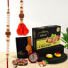 Rakhi For Bhaiya And Bhabhi With Chocolate Rakhi For Bhaiya And Bhabhi(K1_451_ca32)