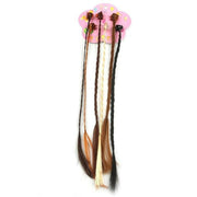 Kids Hair Braid Extensions with Clips | Fun Party Hair Accessories Pack of 6 (Color may vary) thumbnail 7
