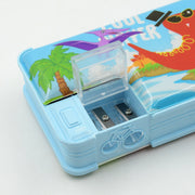 4252 Multipurpose Compass Box Plastic Double Deck Pencil Case With 2 Compartments Supplies Utility Box Storage Organizer Pencil Box For School Cartoon Printed Pencil Case For Kids Birthday Gift For Girls  Boys (1 Pc Mix Design) thumbnail 5