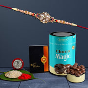 Rakhi (K1_429_cm)  Chocolate Magic  Rakhi Combo With Card And Chocolate  Chocolates Gift  Rakhi  Chocolate For Brother  Rakhi With Gift  Set Of 1 Rakhi thumbnail 1