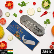 2841c Steel Vegetable Cutter Premium Quality Cutter For Fruit  Vegetable  Meat Cutting Use ( Color Box ) thumbnail 7