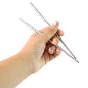 Premium Stainless Steel Reusable Chopsticks (2 Pc) thumbnail 1