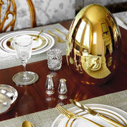 10010 Premium Cutlery Set 24 Pcs With Oval Shaped Stand  Beautiful Stylish Oval Designed Cutlery Sets Egg-shaped Luxury Spoon Holder Set (Golden  24 Pcs Set) thumbnail 5