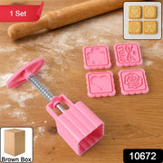 Multipurpose Cookie Biscuit Stamp Mold Set With Press Handle thumbnail 7