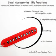 Anti-lost Keychain With Number Plate  1 Pc thumbnail 4