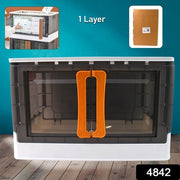 Plastic Folding Wardrobe Storage Organizer (1 Layer  1 Pc) thumbnail 4