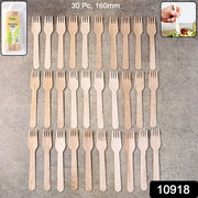 Freshee 160mm Wooden Fork  30 Pcs Pack thumbnail 5