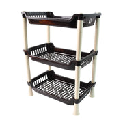 Apex Small Multiuse Plastic Storage Rack Organizer 3-tier thumbnail 3