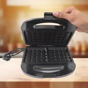 2817 Waffle Maker Makes 2 Square Shape Waffles Non-stick Plates Easy To Use With Indicator Lights thumbnail 2