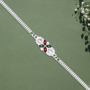 Stylish Silver Chain Rakhi thumbnail 1