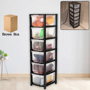 6-layer Modular Plastic Drawer Storage Cabinet thumbnail 6