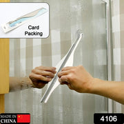 Shower Glass Squeegee Creative Bathroom Flat Mirror Window Glass Wiper Cleaner Bathroom Steam Wiper Cleaner Squeegee thumbnail 7