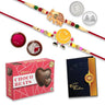 Kids Rakhi Combo With Elephant  Smiley Rakhi Choco Beats Tilak Coin  Card
