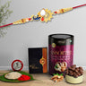 Rakhi (K1_414_as)  Assorted Chocolate Dryfruits 96gm Rakhi  Chocolate For Brother Rakhi With Chocolate Rakhi With Gift Rakhi Combo Set Of 1 Rakhi Chocolate