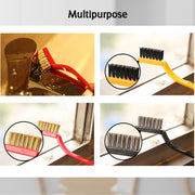 2166 3pc  Mini Wire Brush Set Brass Nylon Stainless Steel Bristles Household Cleaning Brush For Gas Stove Smoke Machine Tool Burner Tiles Tap Rust Removal Welding Slag Dirt  Paint Scrubbing. thumbnail 1