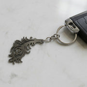 Premium Metal Morpich Feather Design Keychain 1 Pc thumbnail 4
