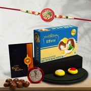 Rakhi (K1_518_bs32)  Chocolate Butter Scotch 32gm  Rakhi Combo With Card And Chocolate  Chocolates Gift  Rakhi  Chocolate For Brother  Rakhi With Gift  Set Of 1 Rakhi thumbnail 1