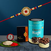 Rakhi (K1_299_cm)  Chocolate Magic Rakhi  Chocolate For Brother Rakhi With Chocolate Rakhi With Gift Rakhi Combo Set Of 1 Rakhi Chocolate thumbnail 1