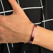 Elegant Rose Gold-plated Open Cuff Bracelet Kada (1 Pc) thumbnail 2