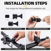 8590 Bicycle Air Horn Loud - 120db 1 Sound Mode Electronic Bicycle Bellsuper Electric Horn With Long Standby Button Battery Operatedipx4 Waterproof Loud Bell For Adults thumbnail 5