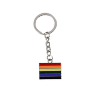 Rainbow Design Metal Keyring Key Chain (1 Pc) thumbnail 3