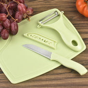 5207 Plastic Kitchen Peeler - Green  Classic Stainless Steel 3-piece Knife Set Combo thumbnail 3