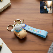 Cute Cartoon Dog Character Silicone Keychain (1 Pc) thumbnail 1