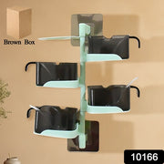 Rotating Spice Jars Vertical Rotatable Seasoning Box 5 Section  Tier With 5 Spoon (1 Set) thumbnail 5