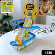 Lala Small Duck Climb Stairs Toy Roller Coaster With Flashing Lights  Music (3 Ducks) thumbnail 6
