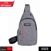 0323 Grey Waterproof Anti Theft Crossbody Fanny Pack Waist Bag Pu Leather Shoulder Bags Chest Men Casual Fashion Usb Charging Earphone Hook Sling Travel Messengers Bag thumbnail 7