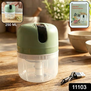 Mini Electric Food Processor  Vegetable Chopper Garlic Chopper  Machine  (250 Ml) thumbnail 7