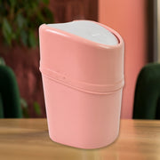 Mini Trash Can Dustbin Plastic Garbage Can With Lid (1 Pc) thumbnail 4