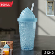 Cute Ice Cream Swirl Design Tumbler Sipper Bottle (500 Ml 1 Pc) thumbnail 7