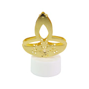 Golden Diya Shaped Led Tealight Candles (12 Pc) thumbnail 3