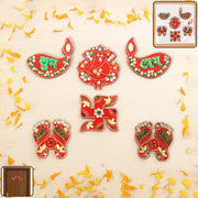 Traditional Decorative Shubh Labh Door Hanging (6 Pc  1 Set) thumbnail 5